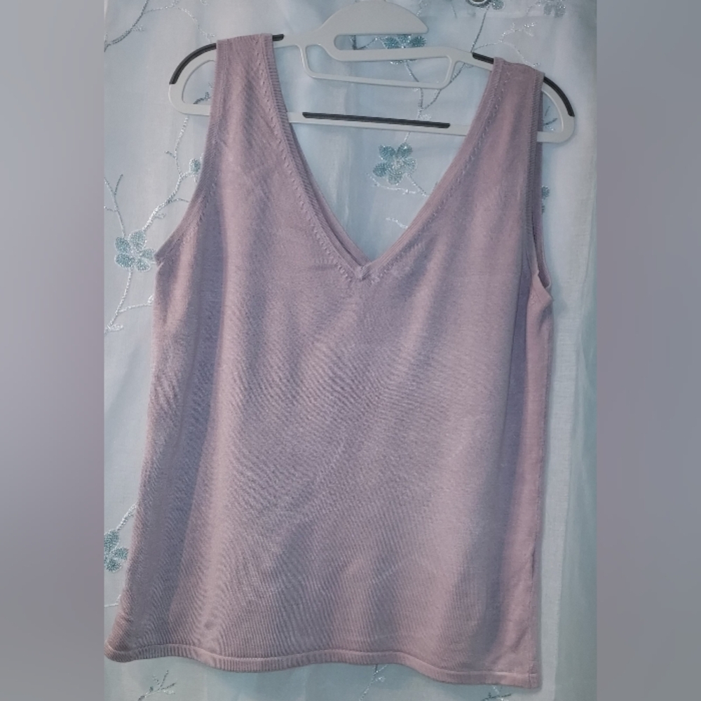 J Crew Silk V-Neck Tank Top